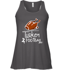 Turkey And Football Thanksgiving Day Football Fan Holiday Gift Women's Racerback Tank Women's Racerback Tank - jonhlittlestore88
