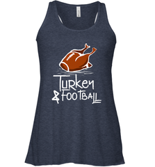Turkey And Football Thanksgiving Day Football Fan Holiday Gift Women's Racerback Tank Women's Racerback Tank - jonhlittlestore88