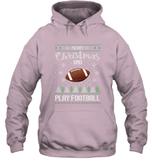 NFL Merry Christmas and Play Football Sports TV Snow Hooded Sweatshirt Hooded Sweatshirt - jonhlittlestore88