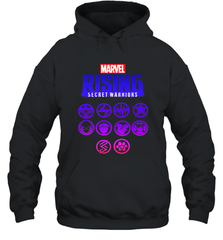 Marvel Rising Secret Warriors Hero Emblem Logo Hooded Sweatshirt Hooded Sweatshirt - jonhlittlestore88