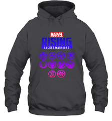 Marvel Rising Secret Warriors Hero Emblem Logo Hooded Sweatshirt Hooded Sweatshirt - jonhlittlestore88
