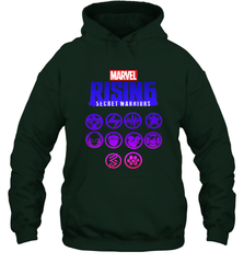 Marvel Rising Secret Warriors Hero Emblem Logo Hooded Sweatshirt Hooded Sweatshirt - jonhlittlestore88