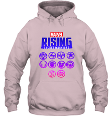 Marvel Rising Secret Warriors Hero Emblem Logo Hooded Sweatshirt Hooded Sweatshirt - jonhlittlestore88