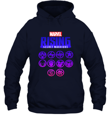 Marvel Rising Secret Warriors Hero Emblem Logo Hooded Sweatshirt Hooded Sweatshirt - jonhlittlestore88