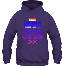 Marvel Rising Secret Warriors Hero Emblem Logo Hooded Sweatshirt Hooded Sweatshirt - jonhlittlestore88