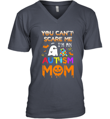 You Can't Scare Me I'm An Autism Mom Ghost Awareness Funny Men's V-Neck Men's V-Neck - jonhlittlestore88