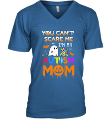 You Can't Scare Me I'm An Autism Mom Ghost Awareness Funny Men's V-Neck Men's V-Neck - jonhlittlestore88