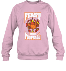 Funny Thanksgiving Turkey Feast Than Football Crewneck Sweatshirt Crewneck Sweatshirt - jonhlittlestore88