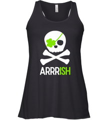 St. Patricks Day Irish Pirate Skull and Cross bones Women's Racerback Tank Women's Racerback Tank - jonhlittlestore88