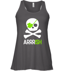 St. Patricks Day Irish Pirate Skull and Cross bones Women's Racerback Tank Women's Racerback Tank - jonhlittlestore88