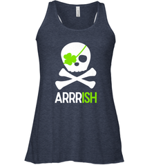 St. Patricks Day Irish Pirate Skull and Cross bones Women's Racerback Tank Women's Racerback Tank - jonhlittlestore88