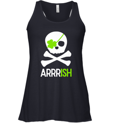 St. Patricks Day Irish Pirate Skull and Cross bones Women's Racerback Tank Women's Racerback Tank - jonhlittlestore88