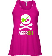 St. Patricks Day Irish Pirate Skull and Cross bones Women's Racerback Tank Women's Racerback Tank - jonhlittlestore88