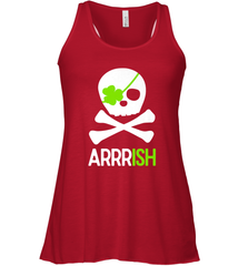 St. Patricks Day Irish Pirate Skull and Cross bones Women's Racerback Tank Women's Racerback Tank - jonhlittlestore88