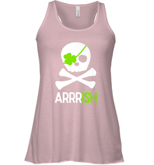 St. Patricks Day Irish Pirate Skull and Cross bones Women's Racerback Tank Women's Racerback Tank - jonhlittlestore88