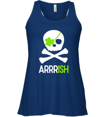 St. Patricks Day Irish Pirate Skull and Cross bones Women's Racerback Tank Women's Racerback Tank - jonhlittlestore88
