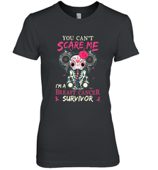 You can't Scare Me I'm Breast Cancer Survivor Elephant Funny Women's Premium T-Shirt Women's Premium T-Shirt - jonhlittlestore88