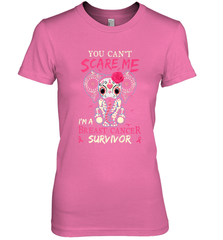 You can't Scare Me I'm Breast Cancer Survivor Elephant Funny Women's Premium T-Shirt Women's Premium T-Shirt - jonhlittlestore88