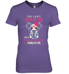 You can't Scare Me I'm Breast Cancer Survivor Elephant Funny Women's Premium T-Shirt Women's Premium T-Shirt - jonhlittlestore88