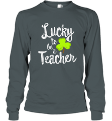 Teacher St. Patrick's Day Shirt, Lucky To Be A Teacher Long Sleeve T-Shirt Long Sleeve T-Shirt - jonhlittlestore88