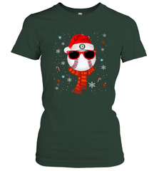 Oakland Athletics Logo Christmas Baseball Player Glasses Santa Hat Pajama Gift Women's T-Shirt Women's T-Shirt - jonhlittlestore88