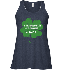 When Irish eyes are smiling Run Lucky St Patricks Day Shirt Women's Racerback Tank Women's Racerback Tank - jonhlittlestore88