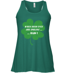 When Irish eyes are smiling Run Lucky St Patricks Day Shirt Women's Racerback Tank Women's Racerback Tank - jonhlittlestore88