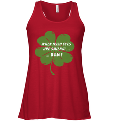 When Irish eyes are smiling Run Lucky St Patricks Day Shirt Women's Racerback Tank Women's Racerback Tank - jonhlittlestore88