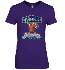 Dallas Thanksgiving Day Funny Turkey Playing Texas Football Premium T Shirt Women's Premium T-Shirt Women's Premium T-Shirt - jonhlittlestore88