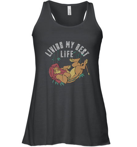 Disney Lion King Simba Living My Best Life Women's Racerback Tank Women's Racerback Tank / Black / XS Women's Racerback Tank - jonhlittlestore88