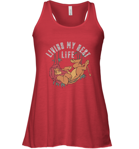 Disney Lion King Simba Living My Best Life Women's Racerback Tank