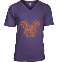 Disney Mickey Mouse Halloween Silhouette Men's V-Neck Men's V-Neck - jonhlittlestore88