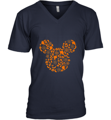 Disney Mickey Mouse Halloween Silhouette Men's V-Neck Men's V-Neck - jonhlittlestore88