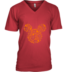 Disney Mickey Mouse Halloween Silhouette Men's V-Neck Men's V-Neck - jonhlittlestore88