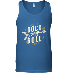 Peace Rock and Roll Love Music Guitar Retro Hippie Men's Tank Top Men's Tank Top - jonhlittlestore88