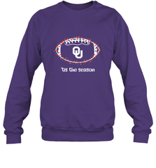NFL Oklahoma Sooners Football And Christmas Lights Crewneck Sweatshirt Crewneck Sweatshirt - jonhlittlestore88