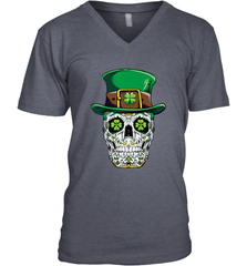 Sugar Skull Leprechaun T Shirt St Patricks Day Women Men Men's V-Neck Men's V-Neck - jonhlittlestore88