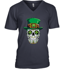 Sugar Skull Leprechaun T Shirt St Patricks Day Women Men Men's V-Neck Men's V-Neck - jonhlittlestore88