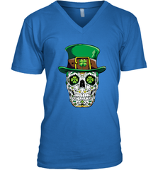 Sugar Skull Leprechaun T Shirt St Patricks Day Women Men Men's V-Neck Men's V-Neck - jonhlittlestore88