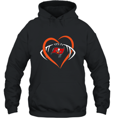 NFL Tampa Bay Buccaneers Heart Love Football Hooded Sweatshirt Hooded Sweatshirt - jonhlittlestore88