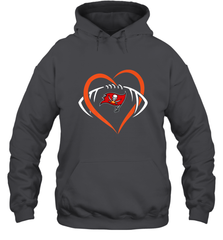 NFL Tampa Bay Buccaneers Heart Love Football Hooded Sweatshirt Hooded Sweatshirt - jonhlittlestore88