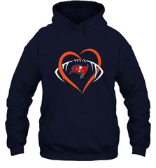 NFL Tampa Bay Buccaneers Heart Love Football Hooded Sweatshirt Hooded Sweatshirt - jonhlittlestore88