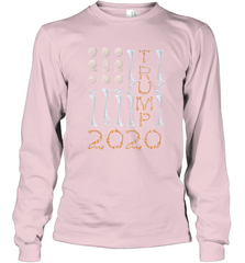 US Flag Skull Halloween Costume Bones Election Trump 2020 Long Sleeve T-Shirt Long Sleeve T-Shirt - jonhlittlestore88