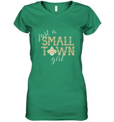 NFL Small Town New Orleans Football Girl, Great Christmas Gift Women's V-Neck T-Shirt Women's V-Neck T-Shirt - jonhlittlestore88