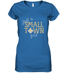 NFL Small Town New Orleans Football Girl, Great Christmas Gift Women's V-Neck T-Shirt Women's V-Neck T-Shirt - jonhlittlestore88