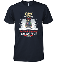 Trump Train 2020 Plow snowflakes Christmas Men's Premium T-Shirt Men's Premium T-Shirt - jonhlittlestore88