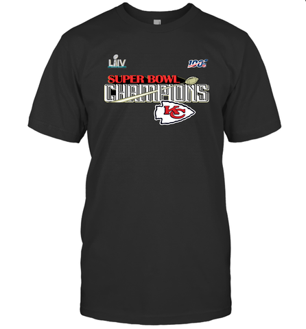 Youth Kansas City Chiefs NFL Pro Line by Fanatics Super Bowl LIV Champions Trophy Men's T-Shirt Men's T-Shirt / Black / S Men's T-Shirt - jonhlittlestore88