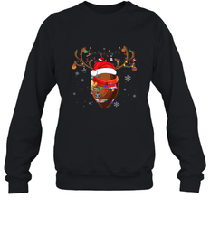 NFL Santa Hat American Football Reindeer Christmas Funny Sport Crewneck Sweatshirt