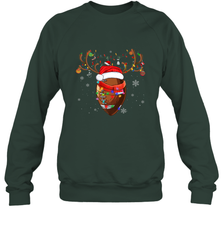NFL Santa Hat American Football Reindeer Christmas Funny Sport Crewneck Sweatshirt Crewneck Sweatshirt - jonhlittlestore88