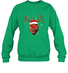 NFL Santa Hat American Football Reindeer Christmas Funny Sport Crewneck Sweatshirt Crewneck Sweatshirt - jonhlittlestore88